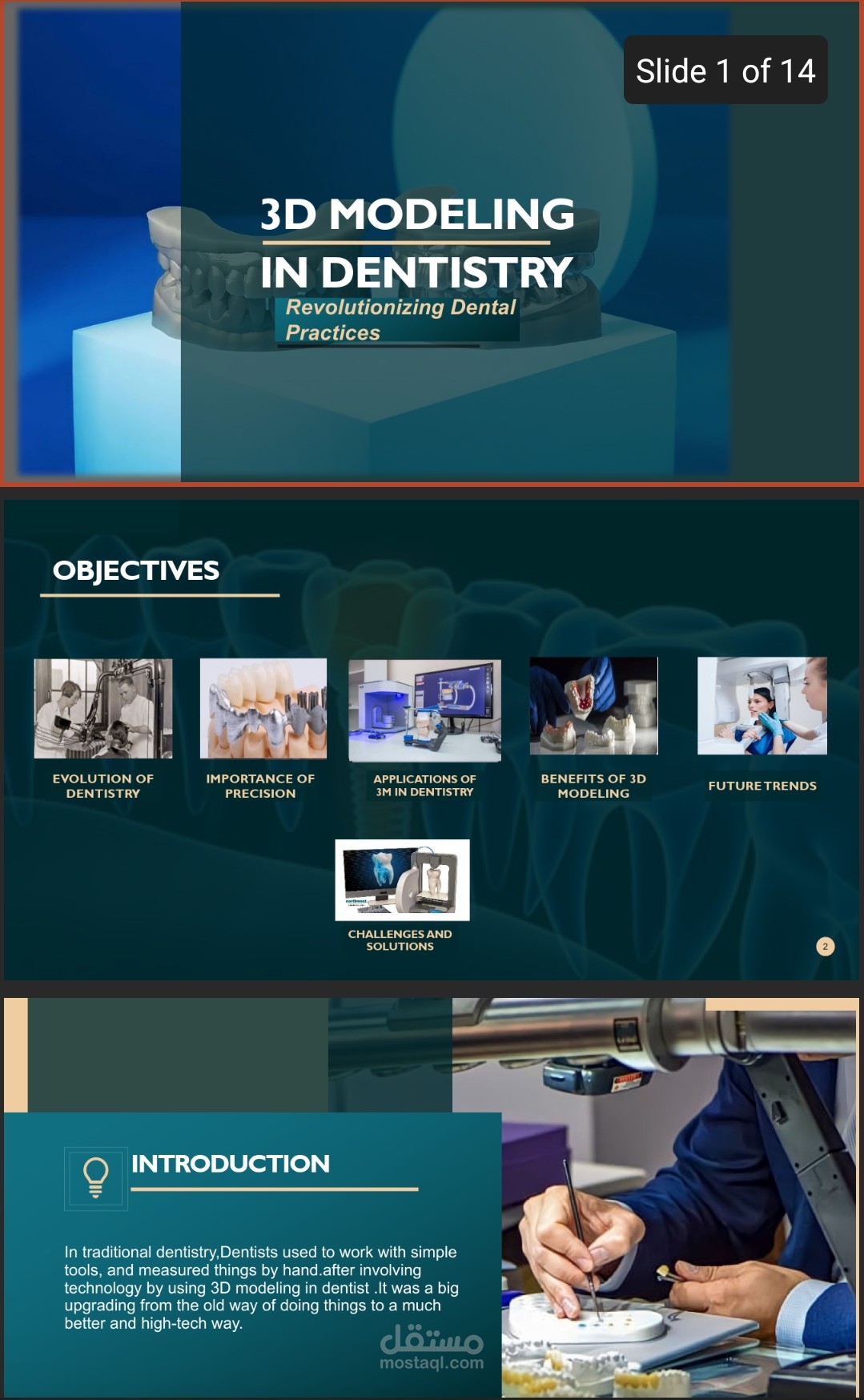 PPT Presentation: 3D printing in Dentistry