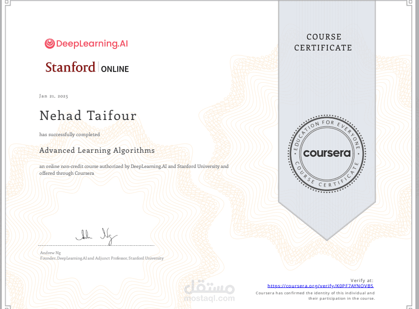 Advanced Learning Algorithms