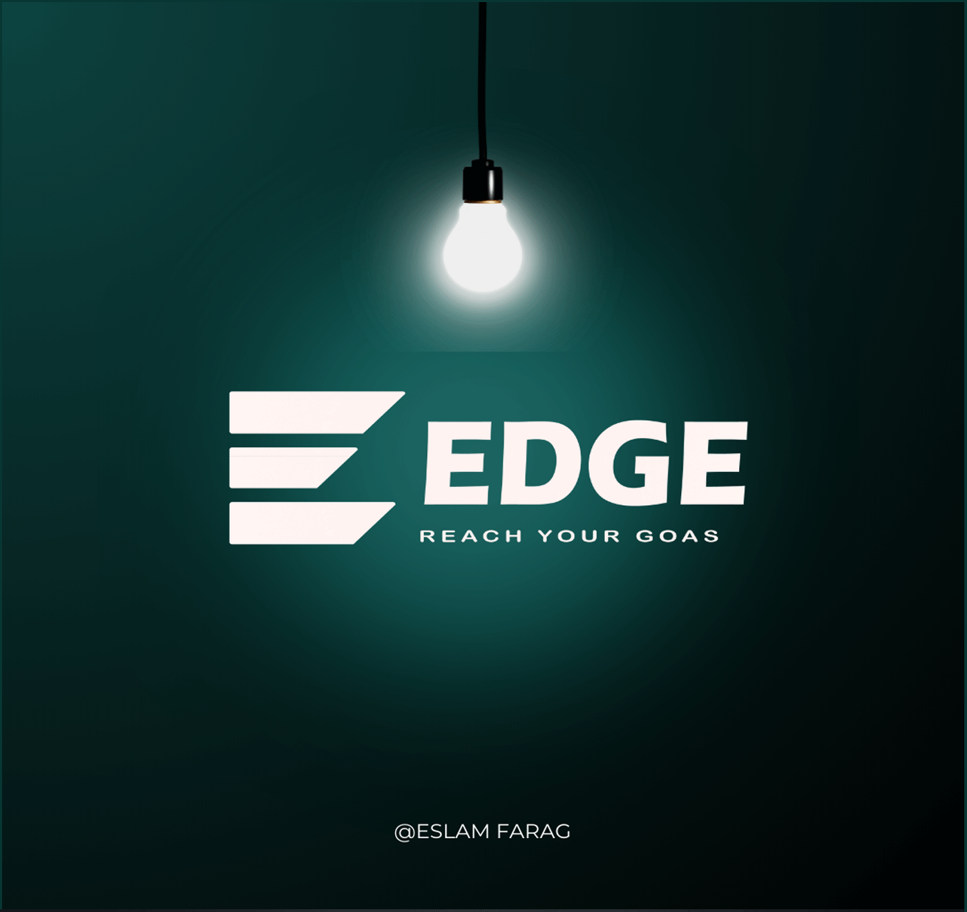 تصميم شعار احترافي لمشروع "EDGE" – تميز، بساطة، ووضوح بصري