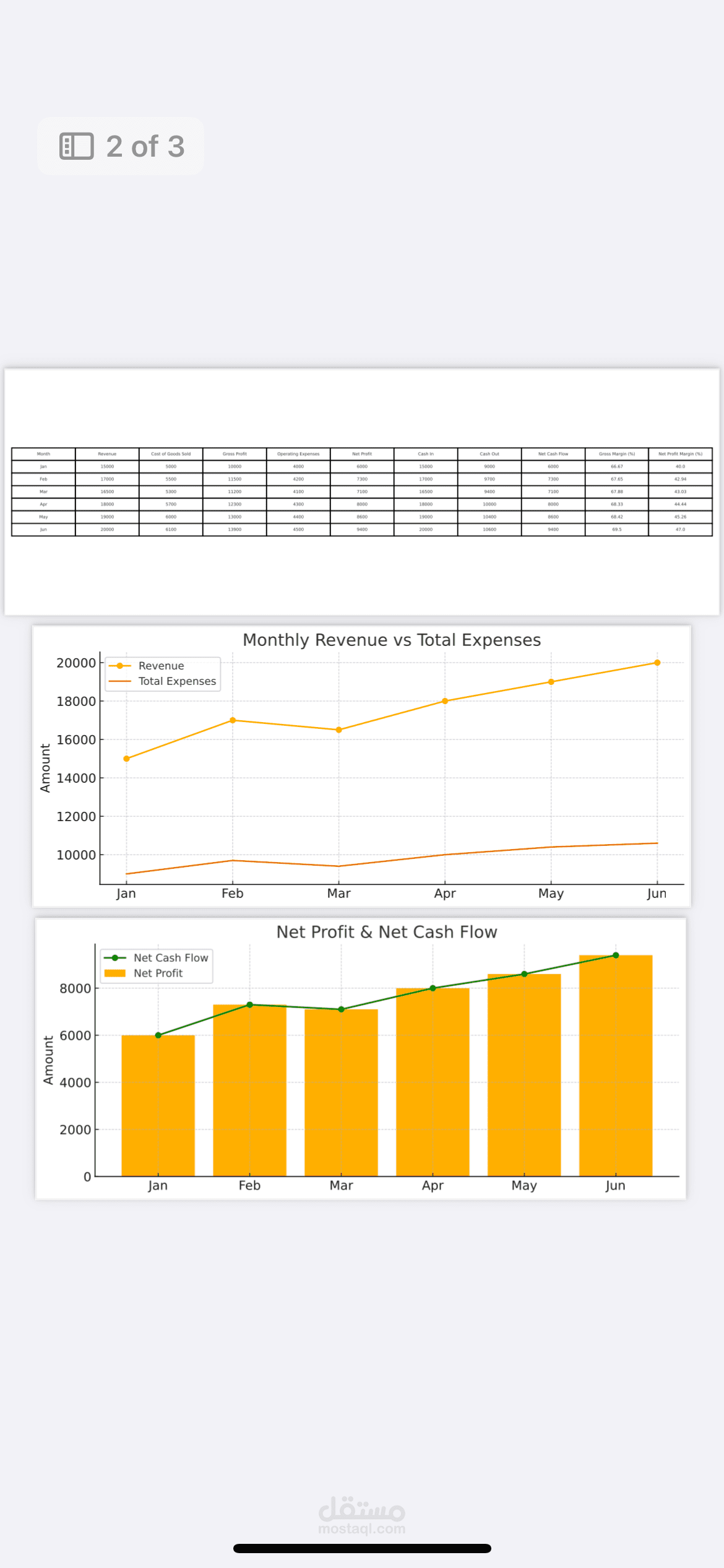 Monthly Financial Analysis & Report for SMEs | Excel & Dashboard