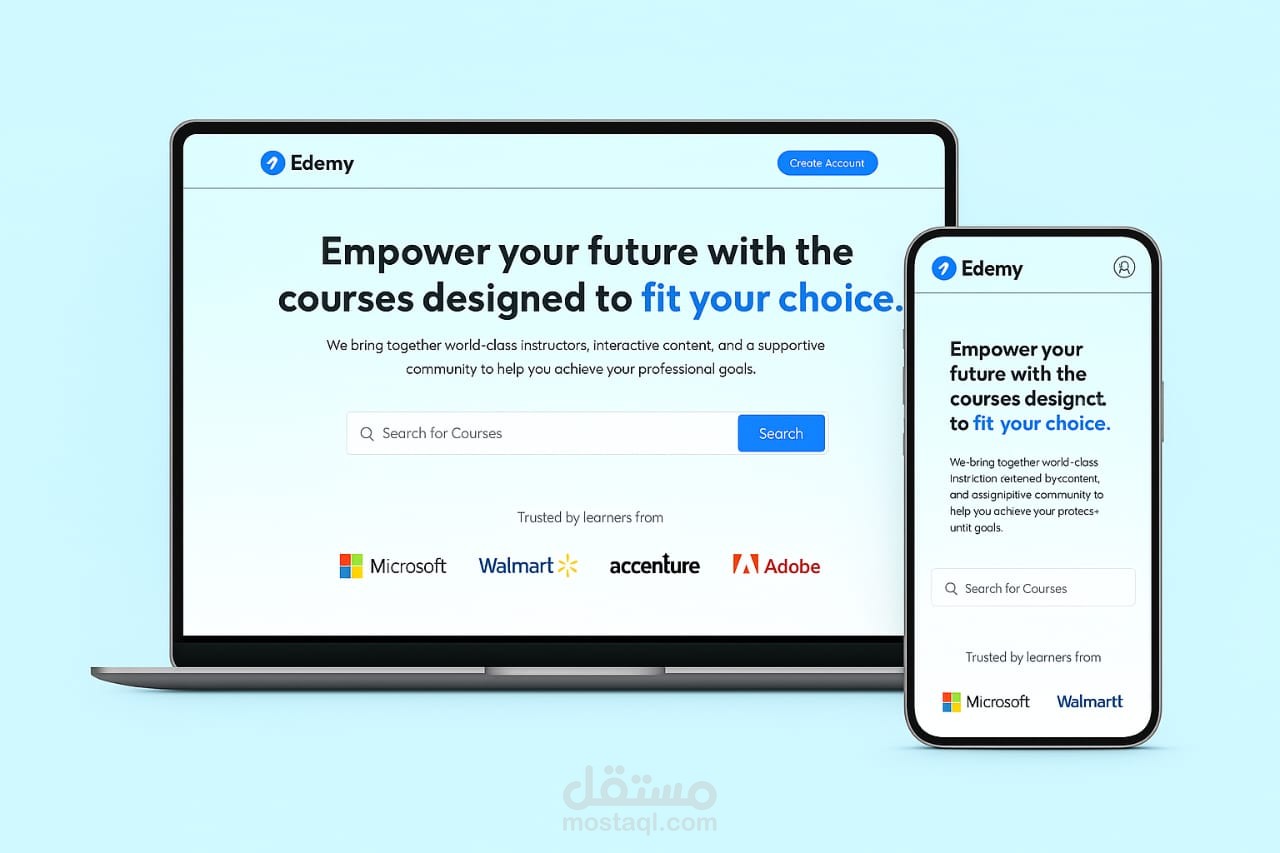Edemy – منصة تعليمية تفاعلية لإدارة الكورسات