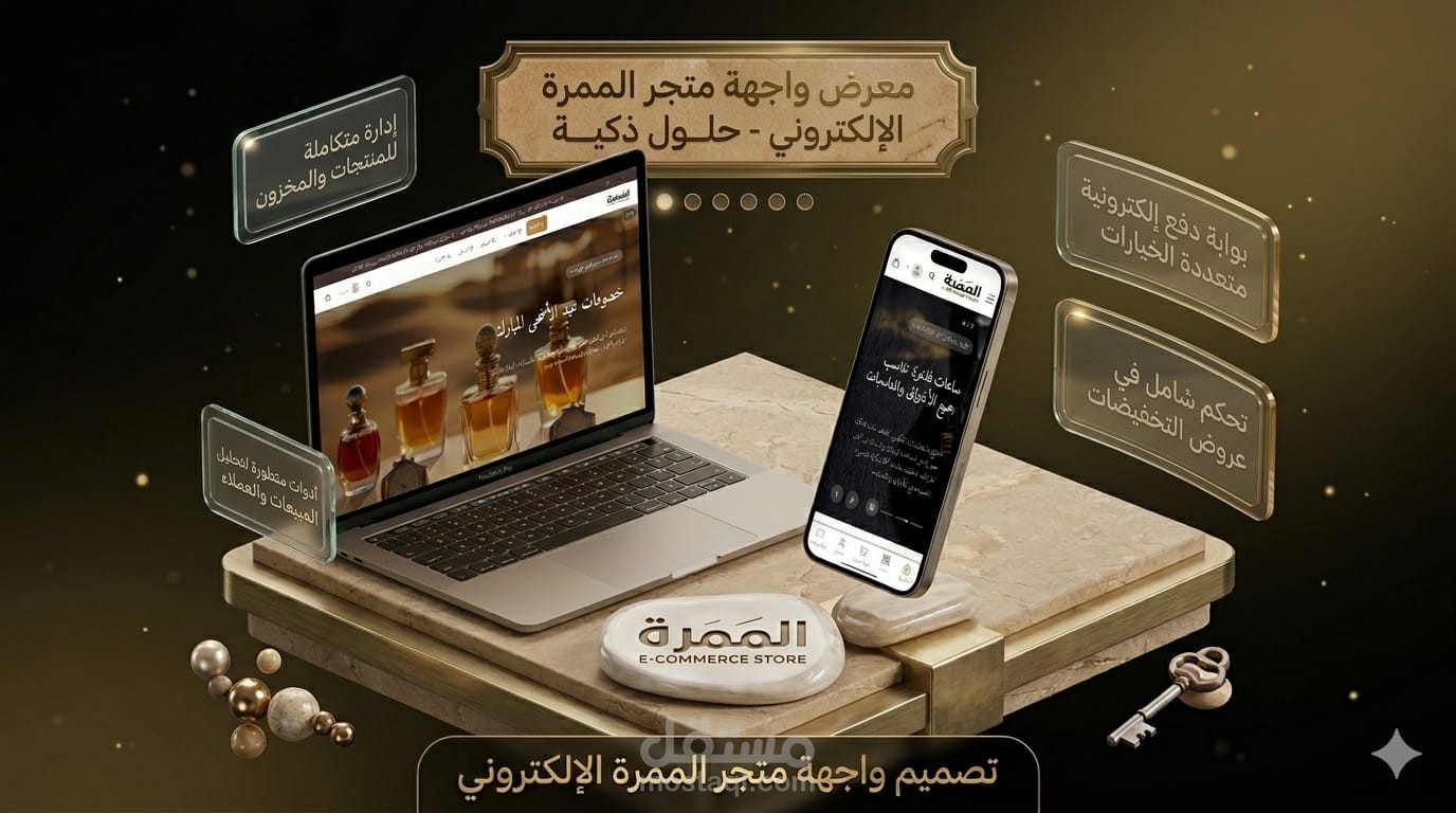 متجر إلكتروني احترافي كامل مع لوحة تحكم وإدارة متقدمة