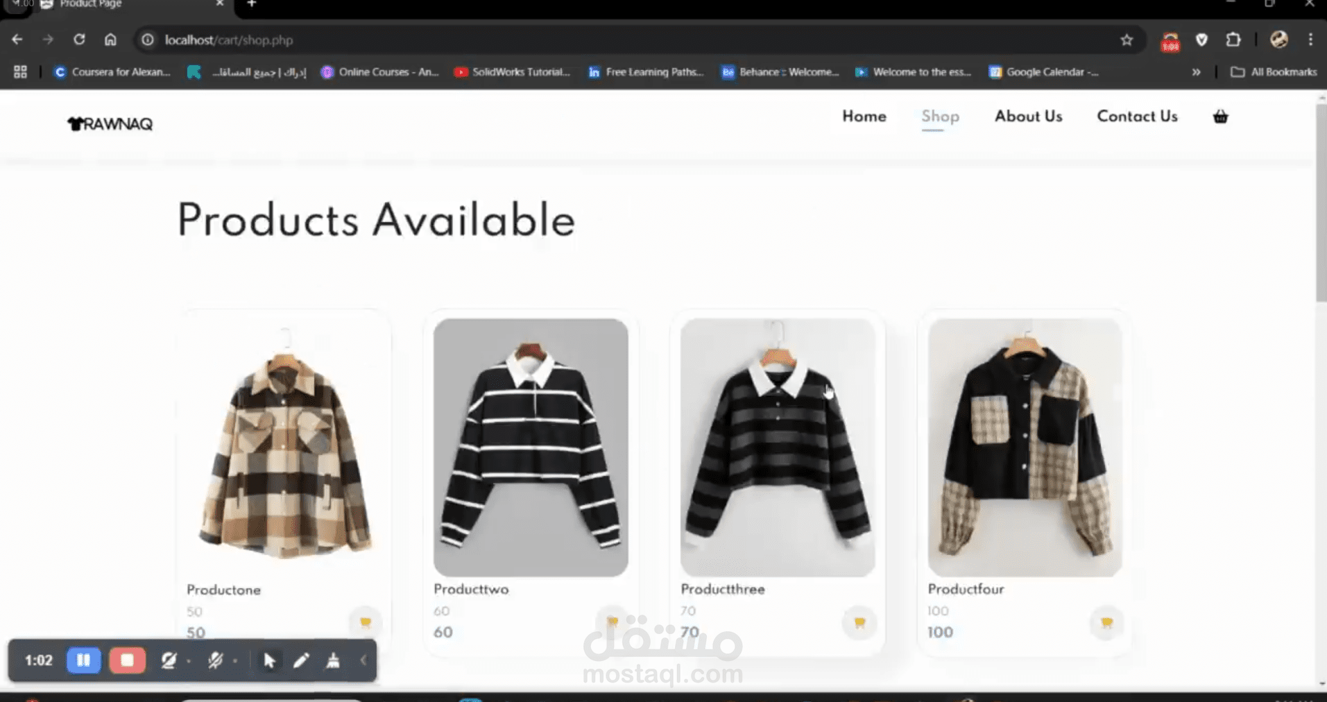 Rawnaq E-commerce Project