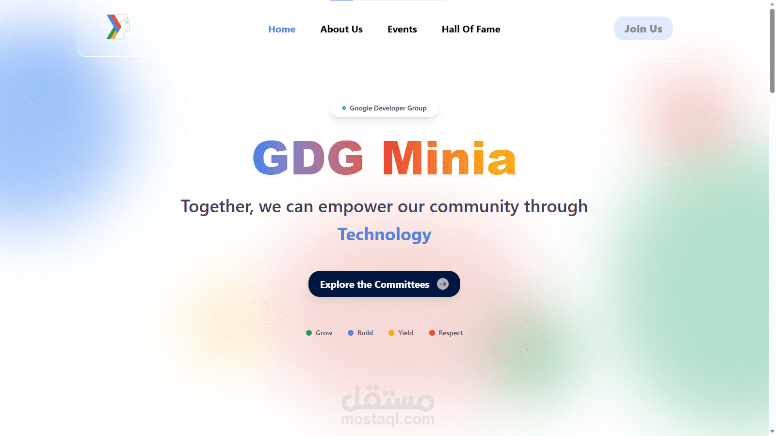 GDG Minia Website & Admin Panel (Events + Committees + Roles + API)