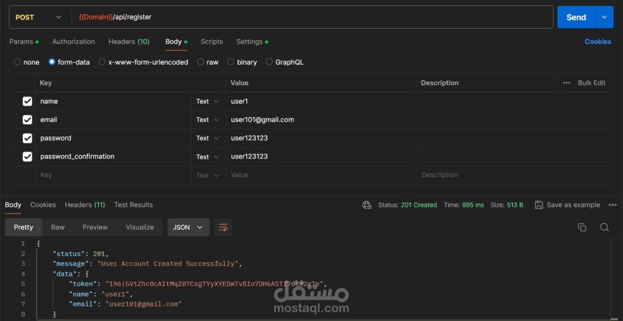 Mobile App Backend (API Development)