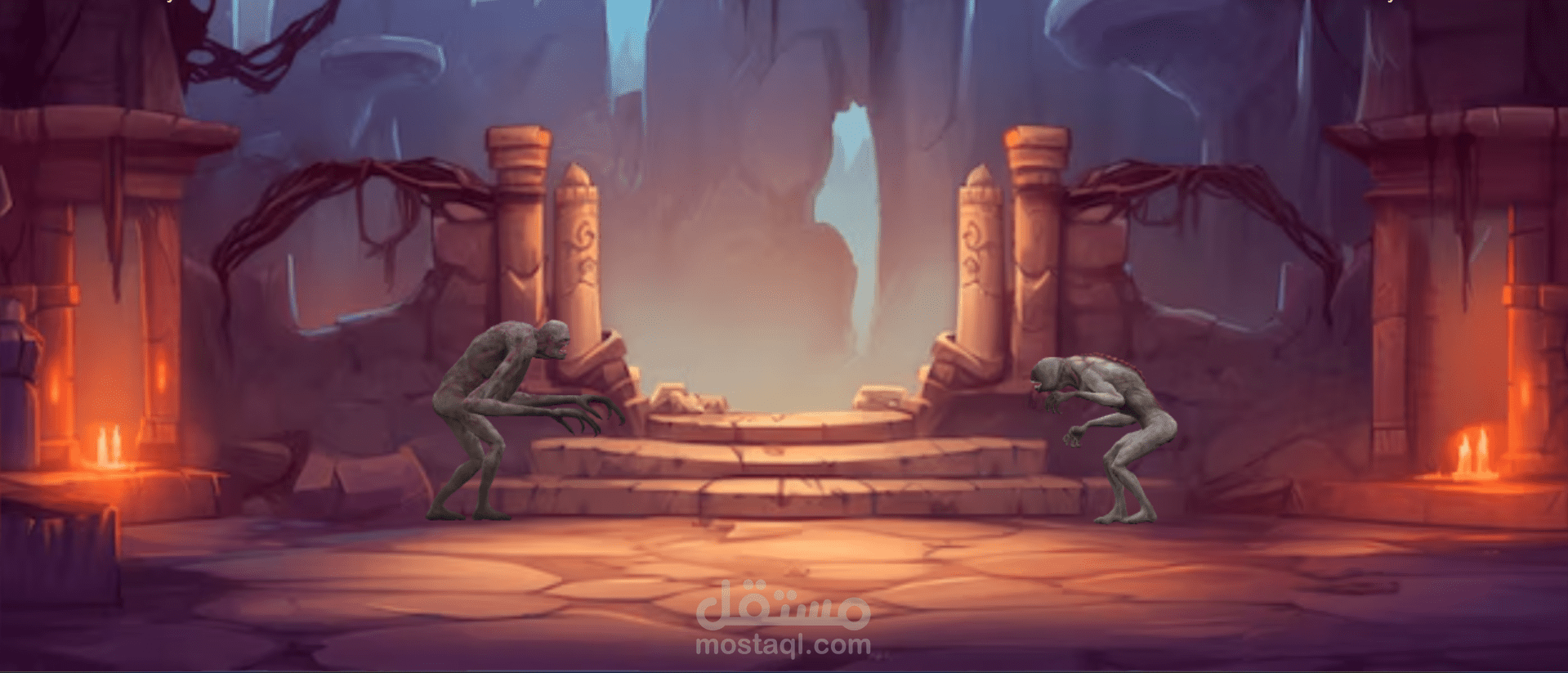 تصميم وتنفيذ لعبة 2.5D باستخدام Babylon.js