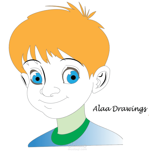 رسم شخصية كرتونية