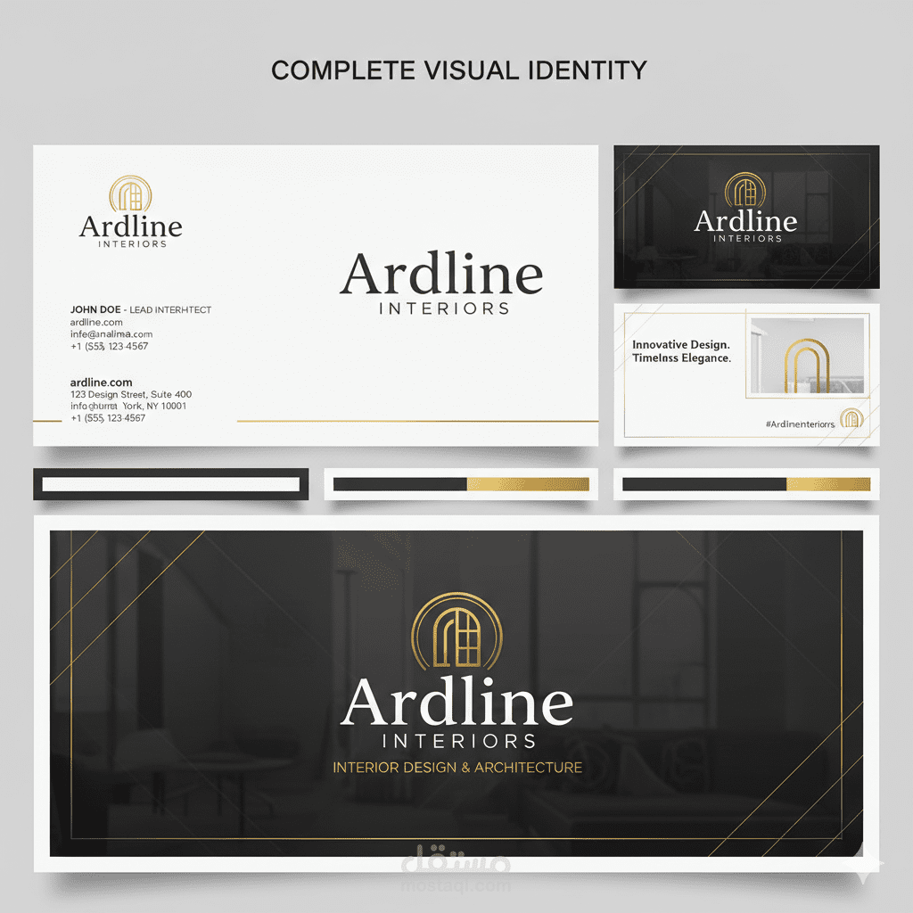 تصميم شعار وهوية بصرية احترافية