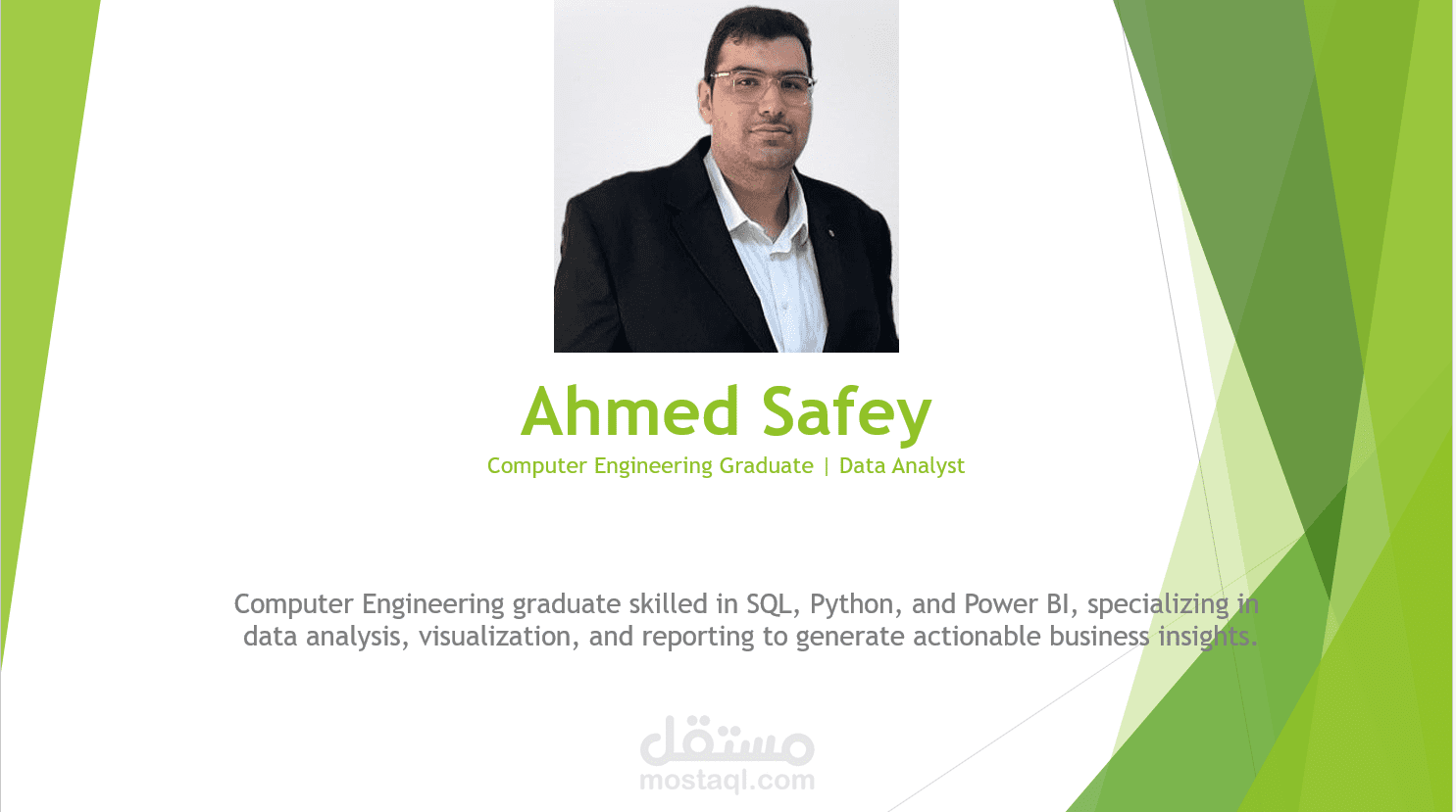 تصميم عرض تقديمي احترافي للـ Personal Portfolio باستخدام PowerPoint