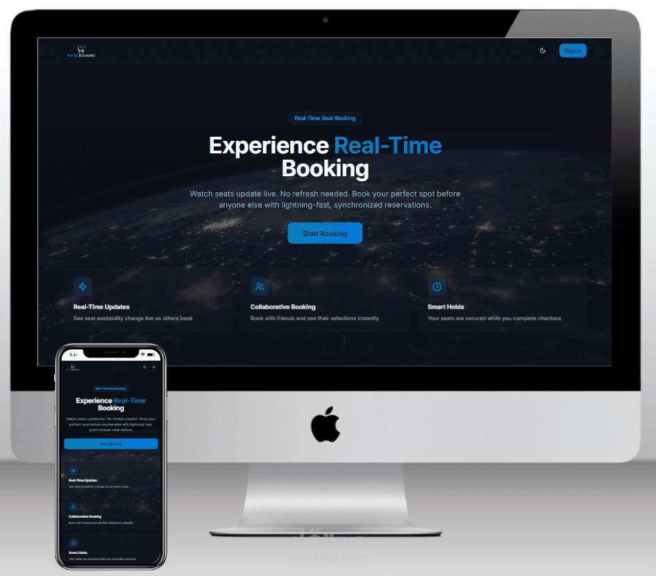 نظام حجز لحظي فائق السرعة (Real-Time Engine): حل برمجي لا يعرف التعليق أو تضارب الحجوزات.