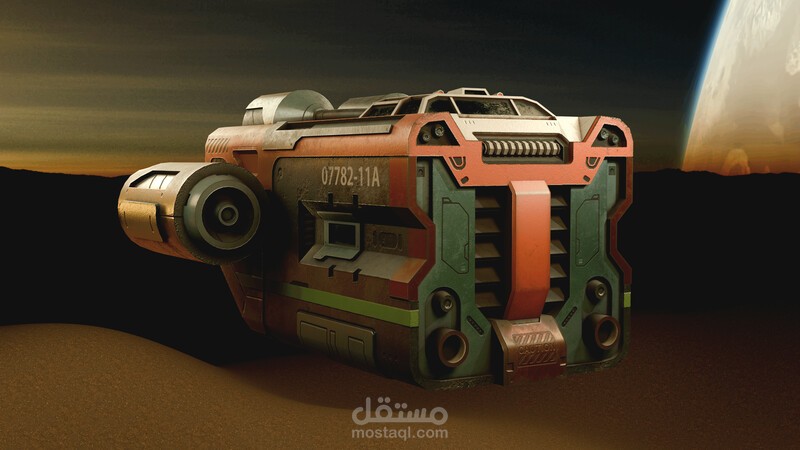 Sc-fi spaceship vehicle