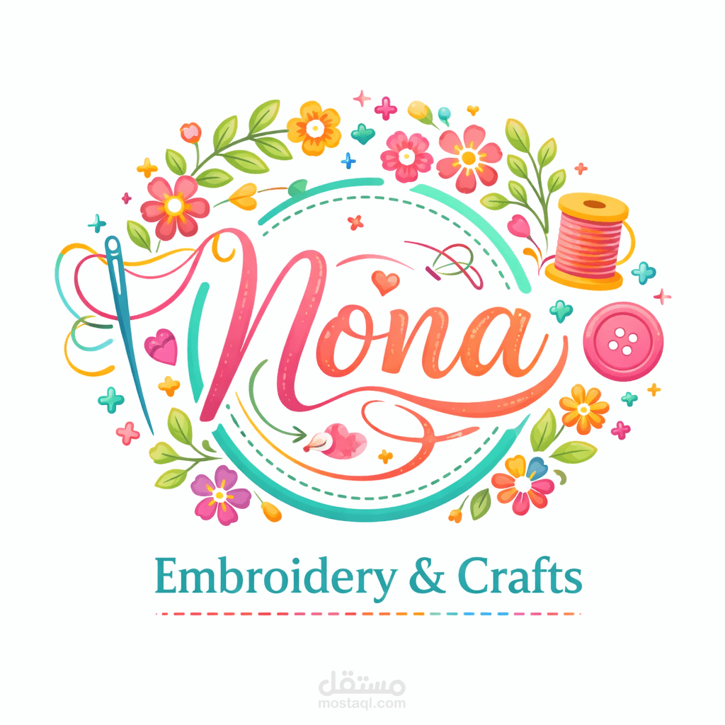 "مصممة جرافيك متخصصة في تصميم اللوجوهات والهويات البصرية، أق