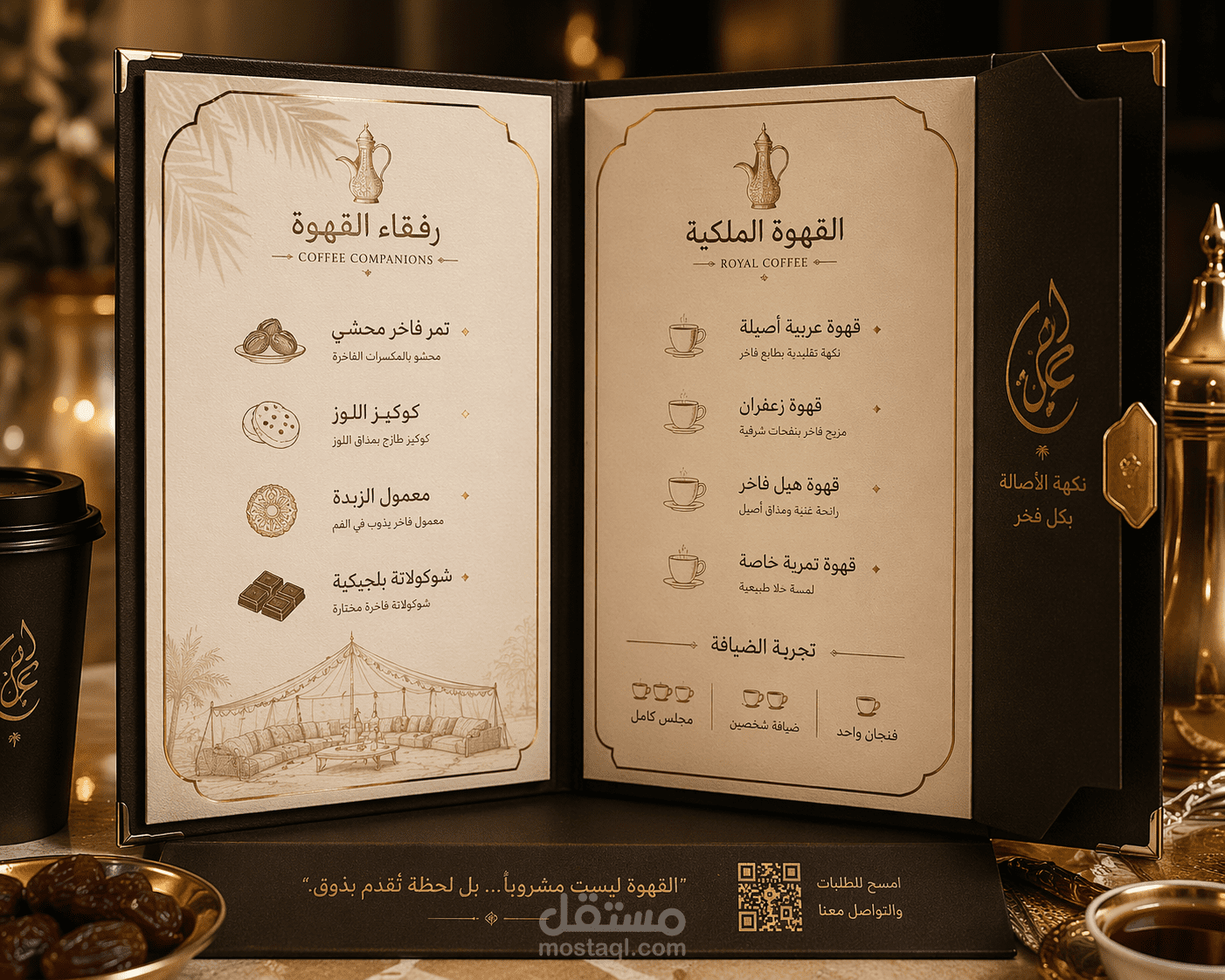 "مصممة جرافيك متخصصة في تصميم اللوجوهات والهويات البصرية، أق