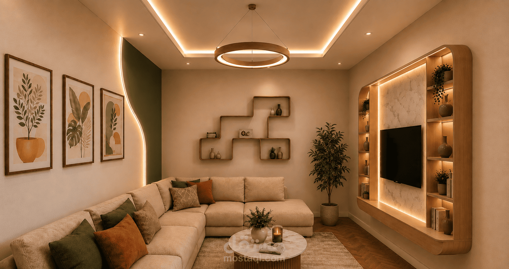 تصميم داخلى لشقة 250 متر