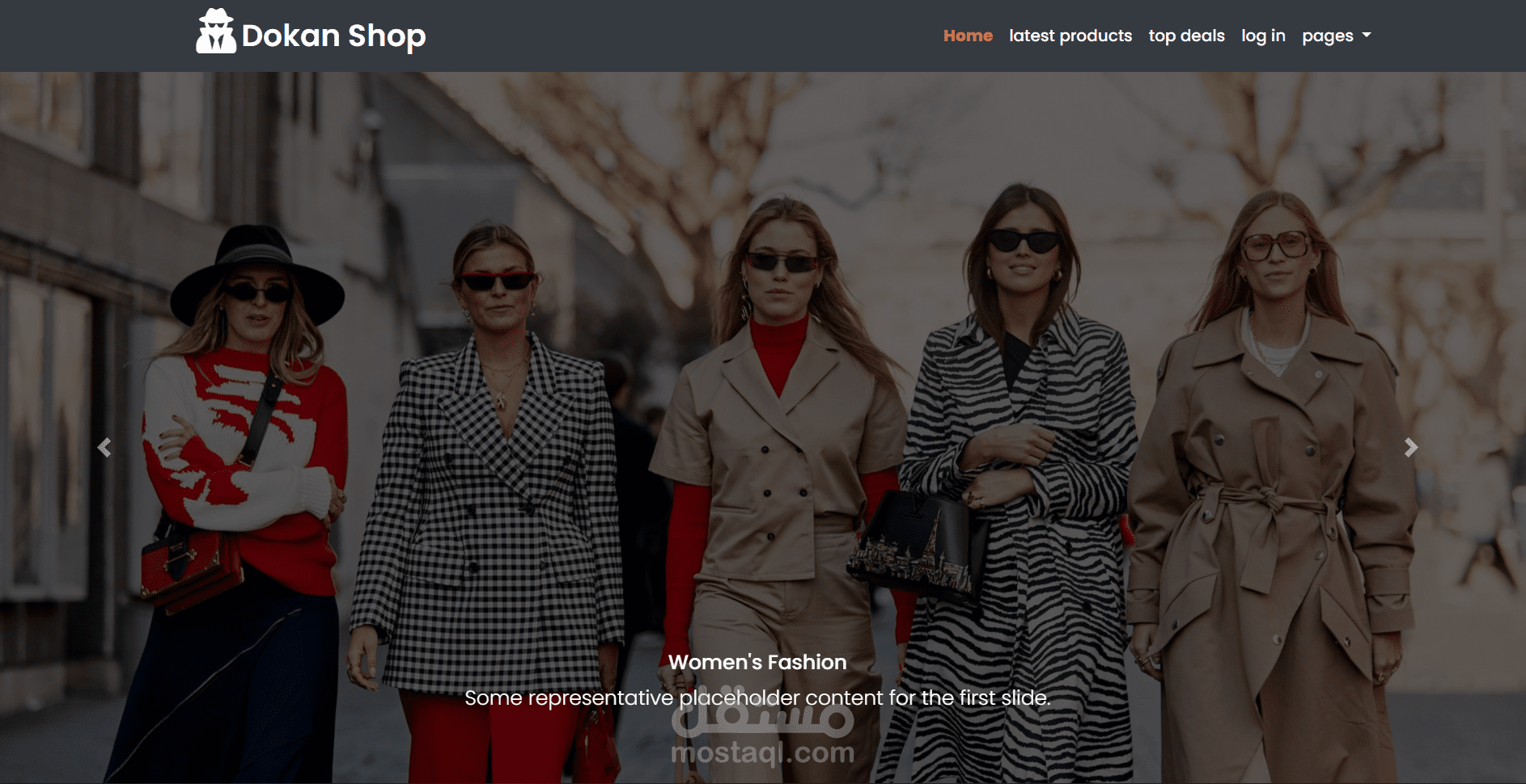 تصميم وبرمجة واجهة متجر إلكتروني (E-commerce Frontend)