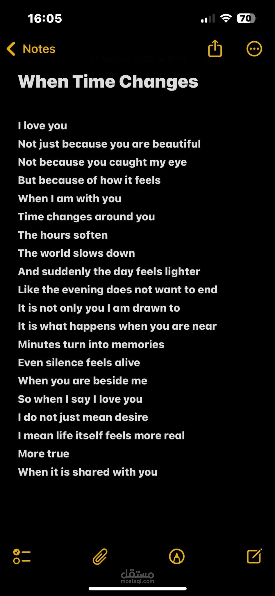 when time changes