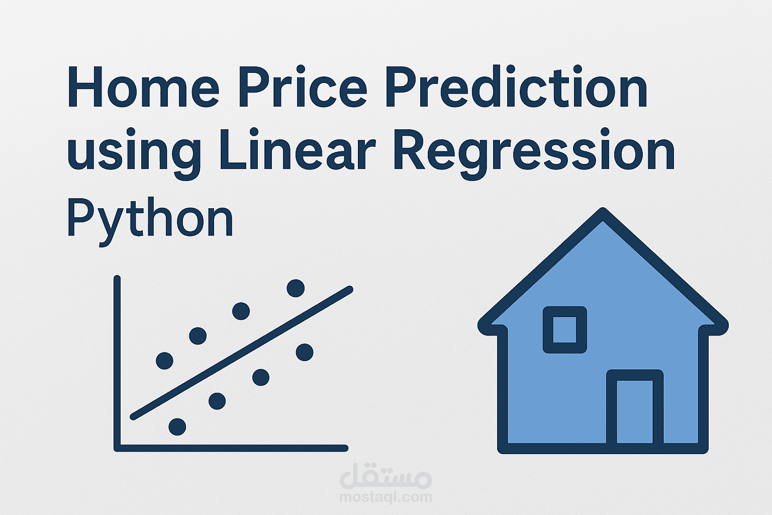 نموذج تنبؤ لأسعار المنازل باستخدام الانحدار الخطي (Linear Regression) بلغة Python