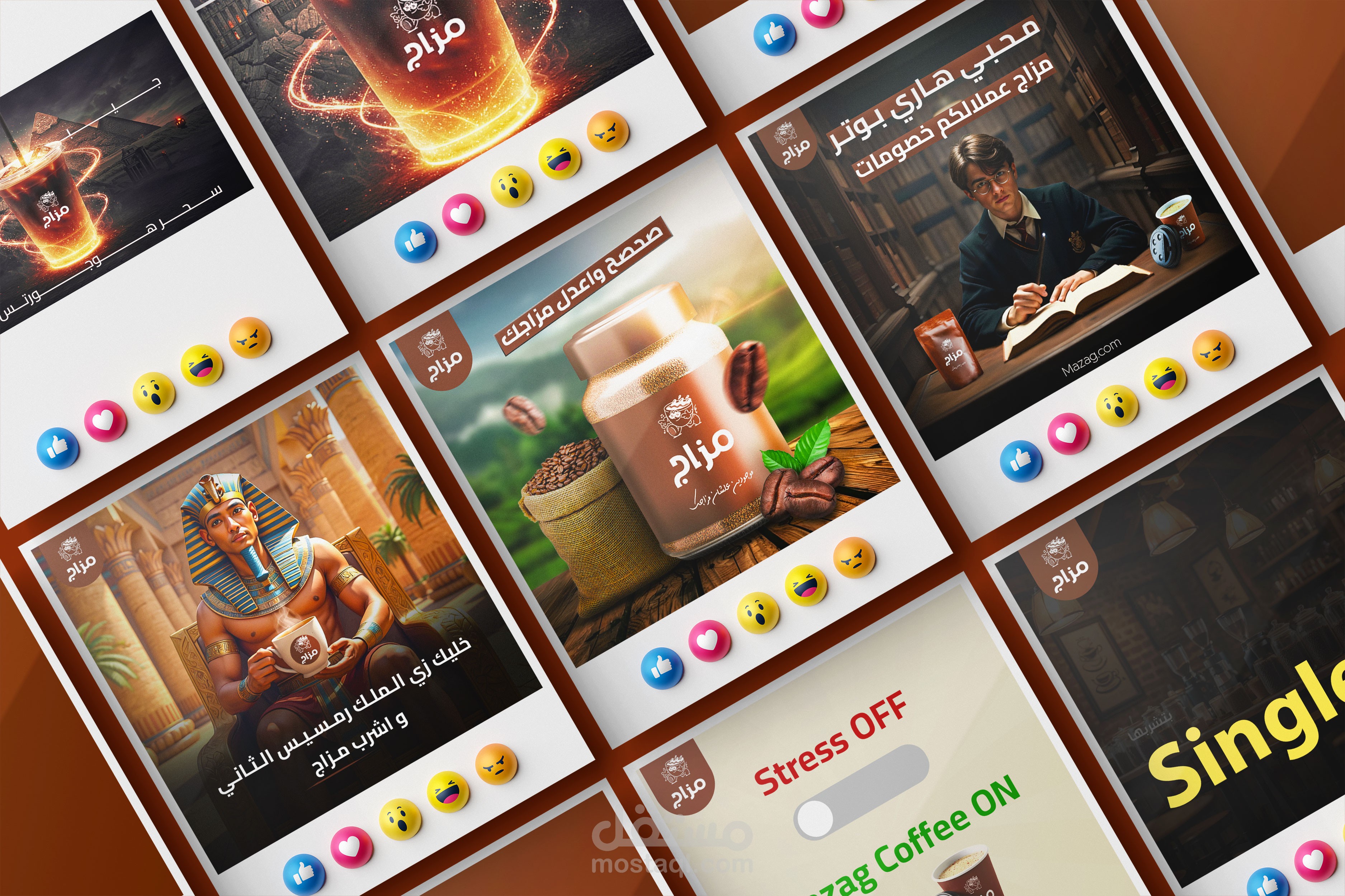 Mazag – Coffee Branding & Social Media Campaign