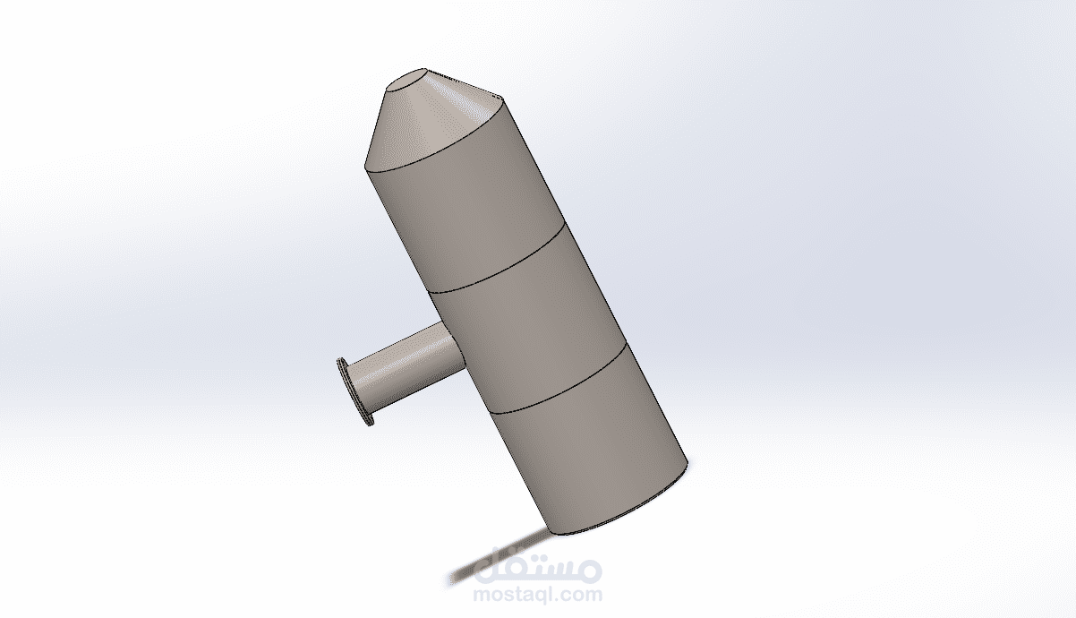 تصميم خزان بسيط باستخدام SolidWorks