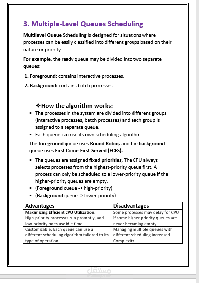 report about CPU Scheduling Algorithms