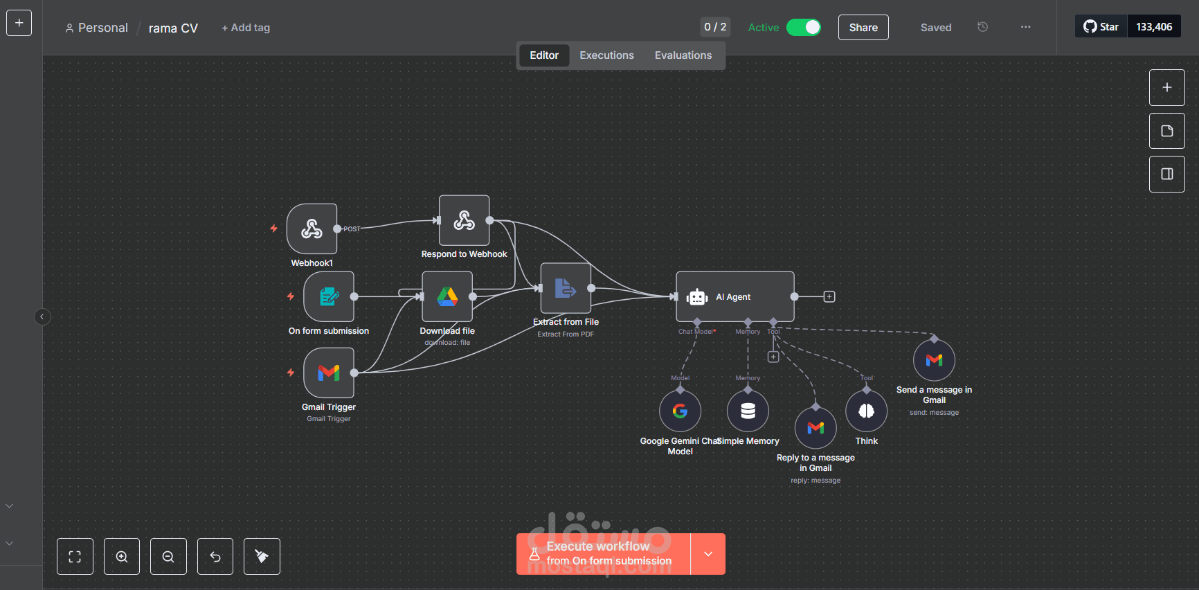 CV Analysis System Using n8n