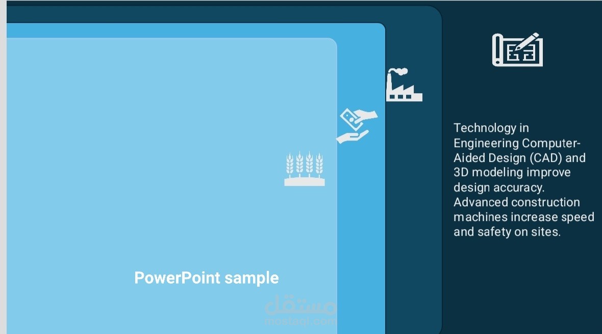 "عرض تقديمي قصير من تصميمي باستخدام PowerPoint، يوضح مهاراتي في تنسيق الشرائح،