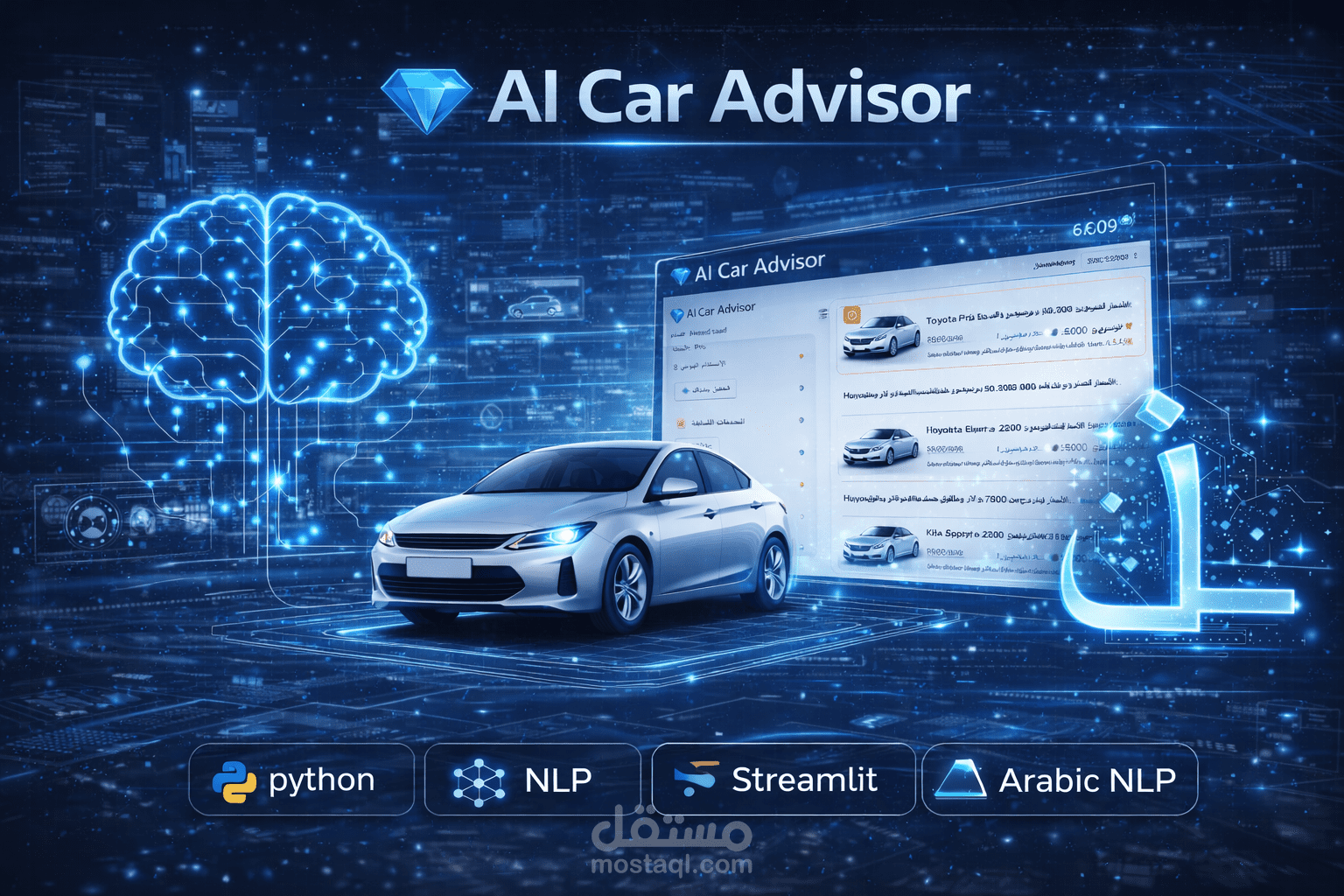 AI Car Advisor: مساعد ذكي يقترح ويقارن السيارات حسب الميزانية ويزيد التفاعل والمبيعات