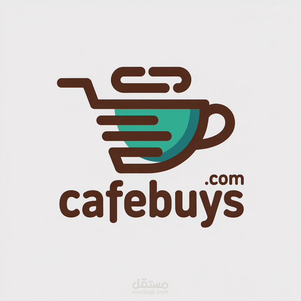 تصميم شعار يعكس الطاقة الحديثة لمقهى إلكتروني