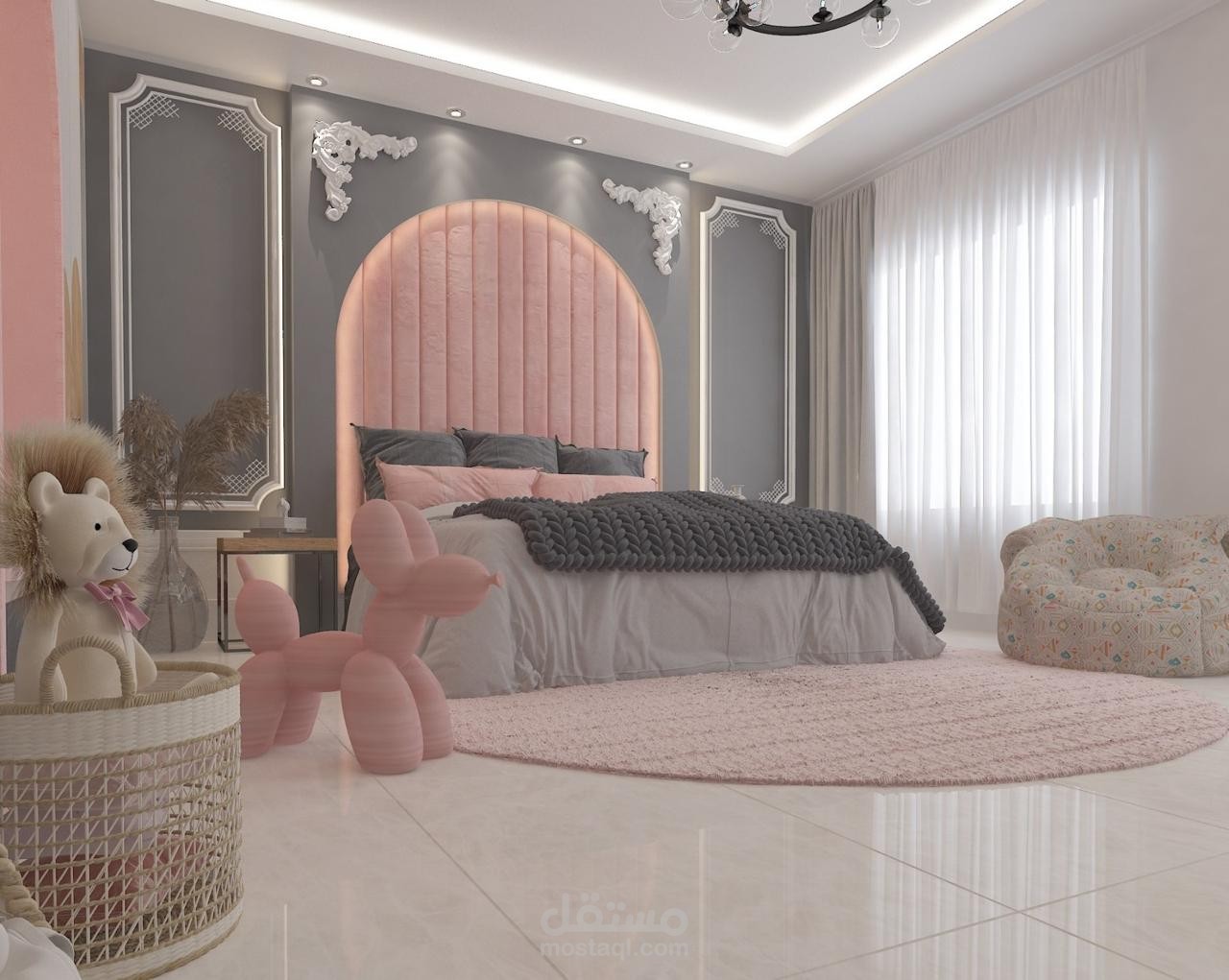A Neoclassic Kid’s Bedroom Design