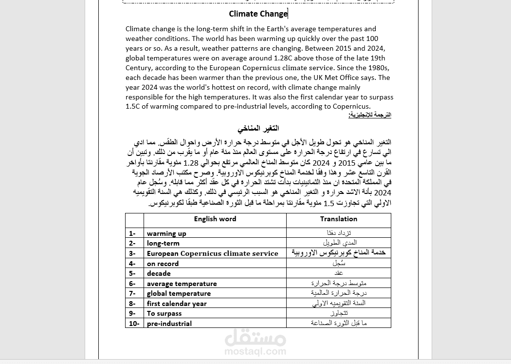ترجمة مقالات