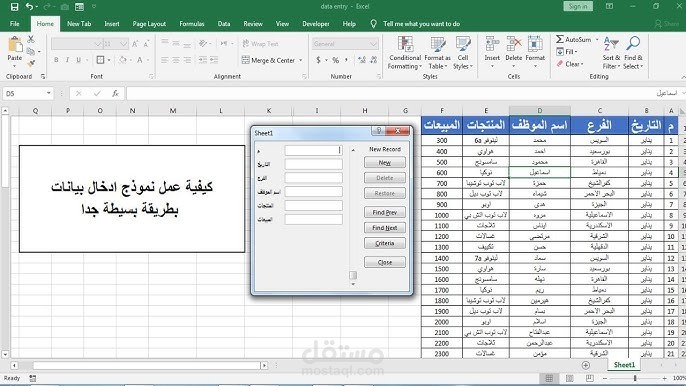 مدخل بيانات