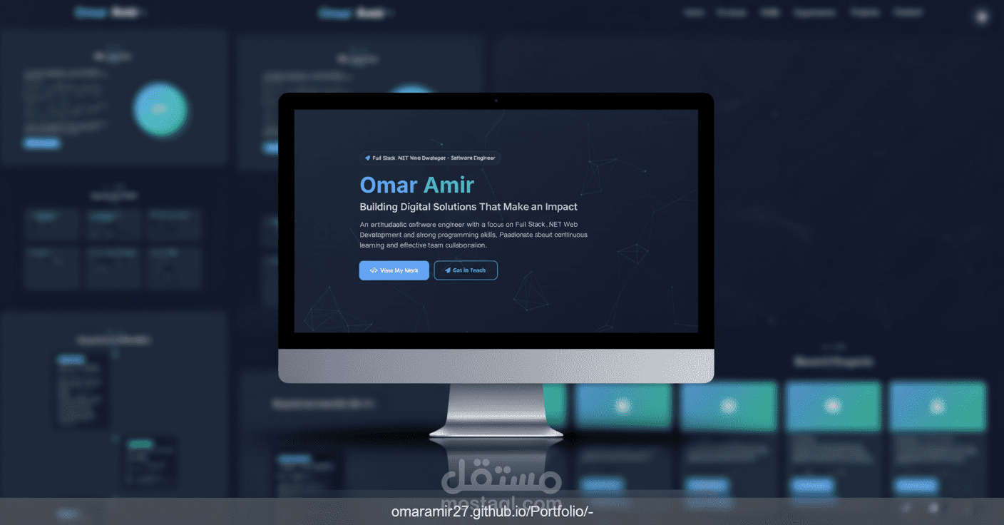 إنشاء موقع Portfolio شخصي احترافي لعرض أعمالك ومهاراتك