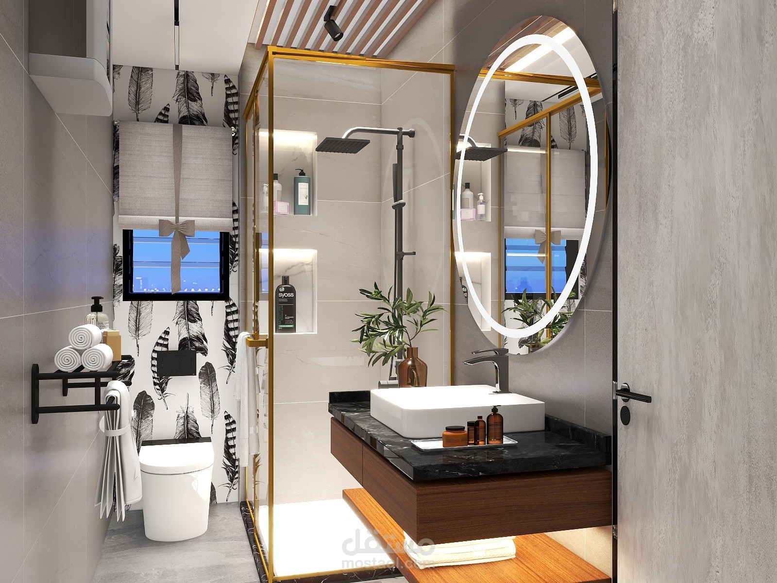 Bathroom - design with an efficient layout that maximizes every inch