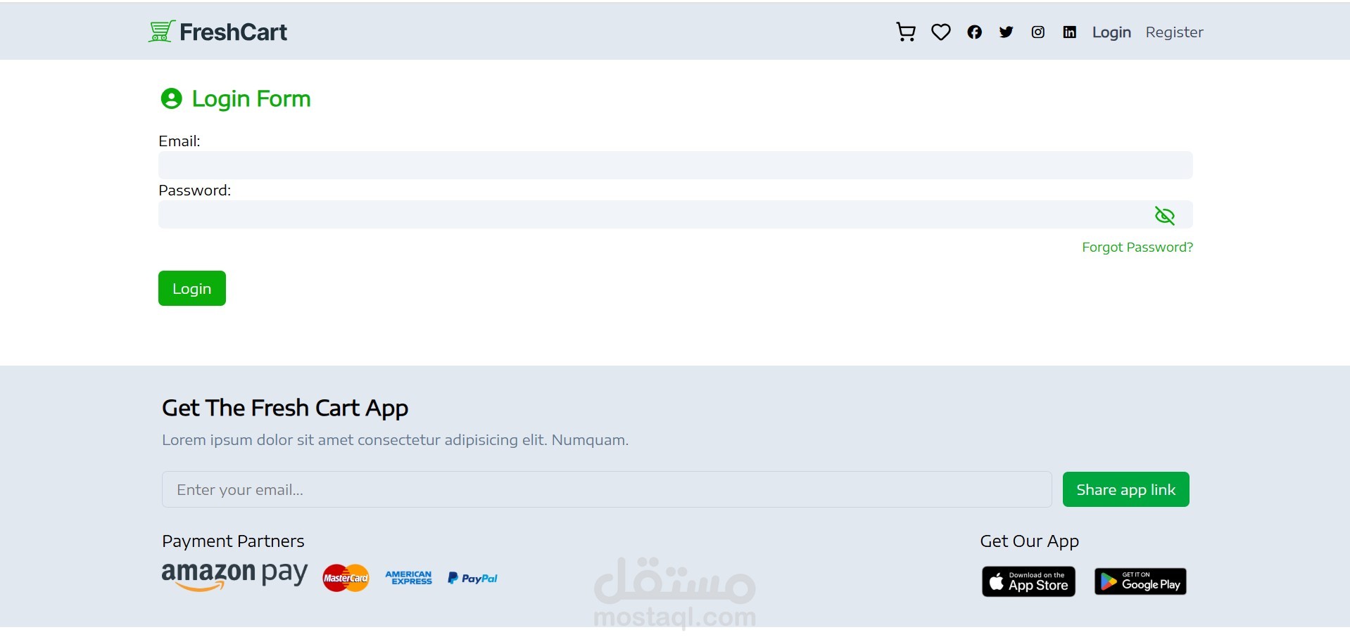 (FreshCart(E-commerce