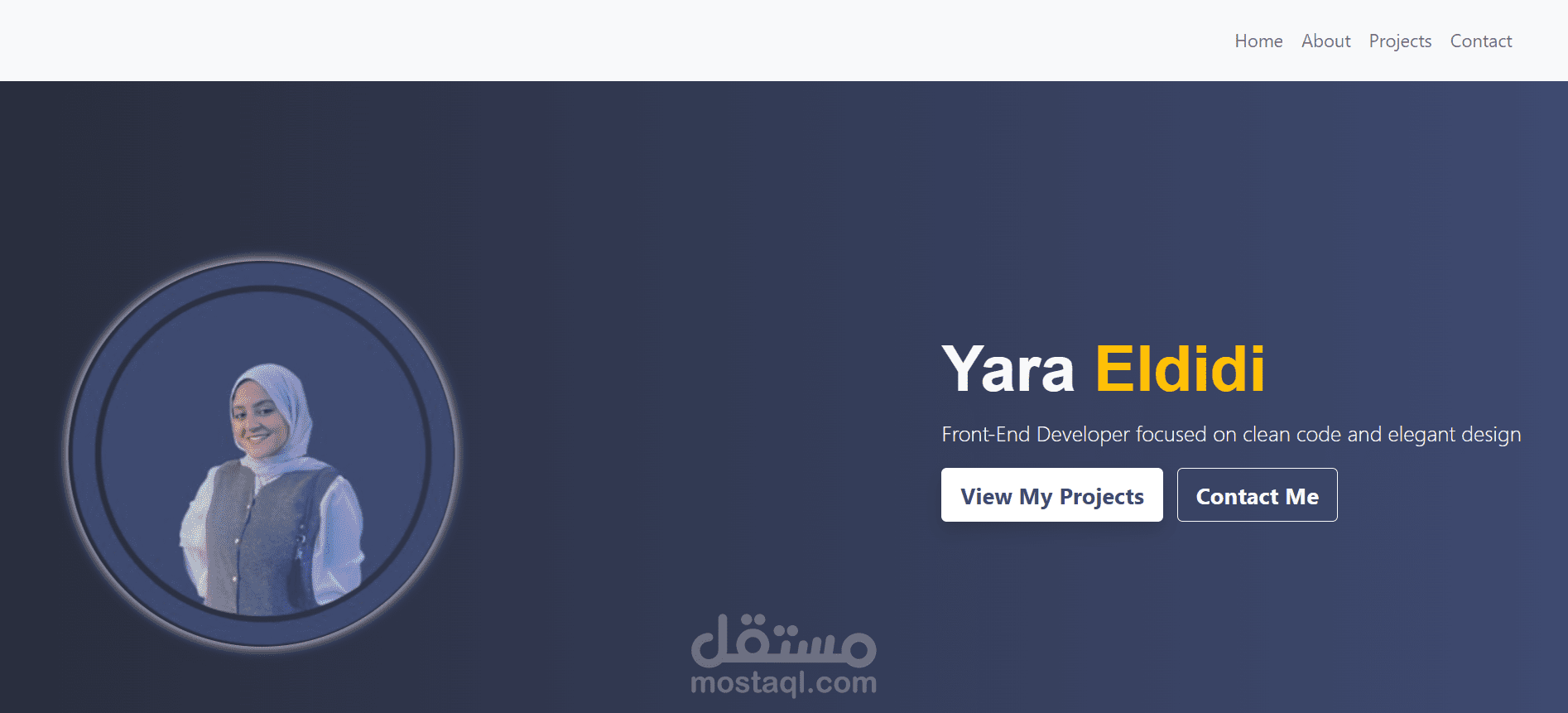 تصميم موقع بورتفوليو شخصي باستخدام Bootstrap