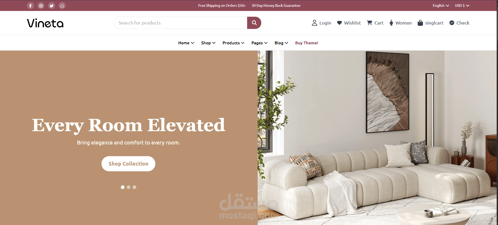 Vineta – منصة تجارة إلكترونية متعددة الأغراض