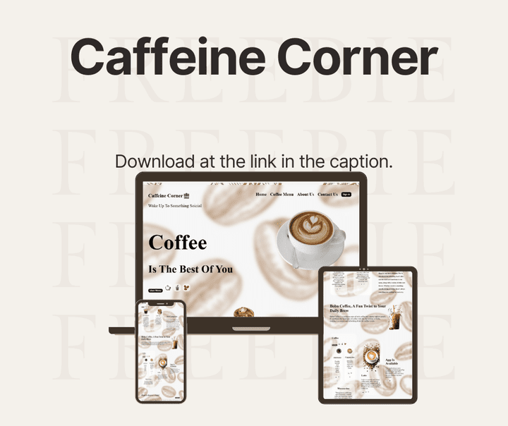 Landing Page احترافية لكافيه باستخدام HTML و CSS