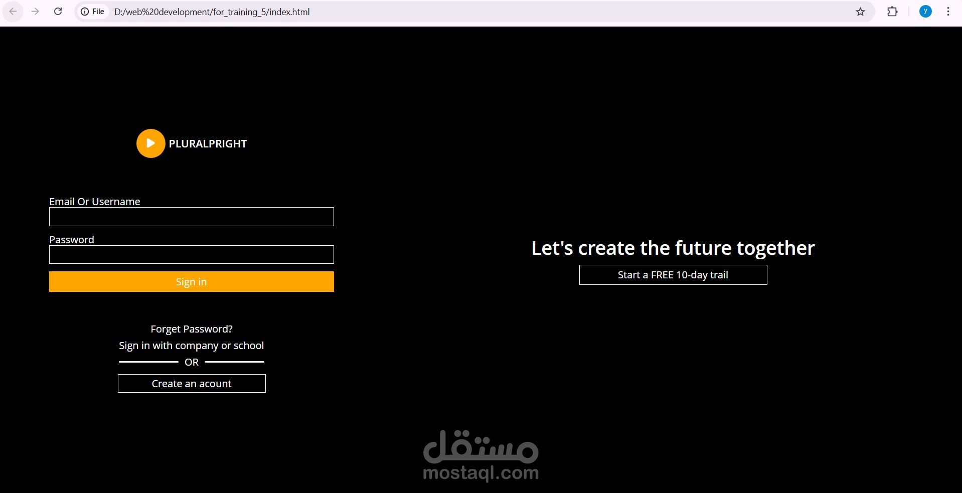 صفحه الهبوط
