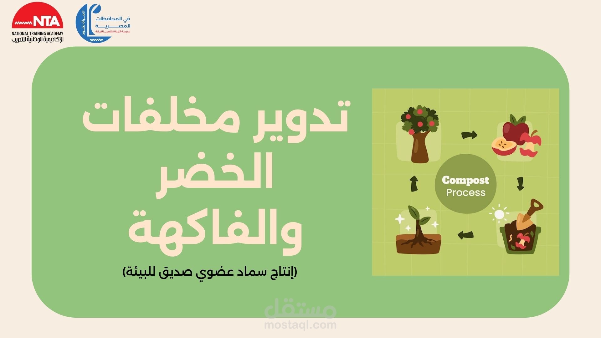 عرض تقديمي لمشروع تدوير المخلفات