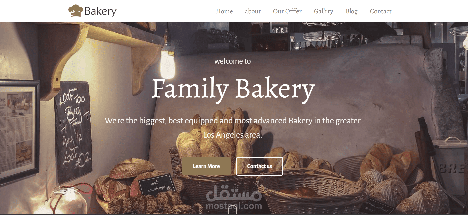 Bakery Shop Website