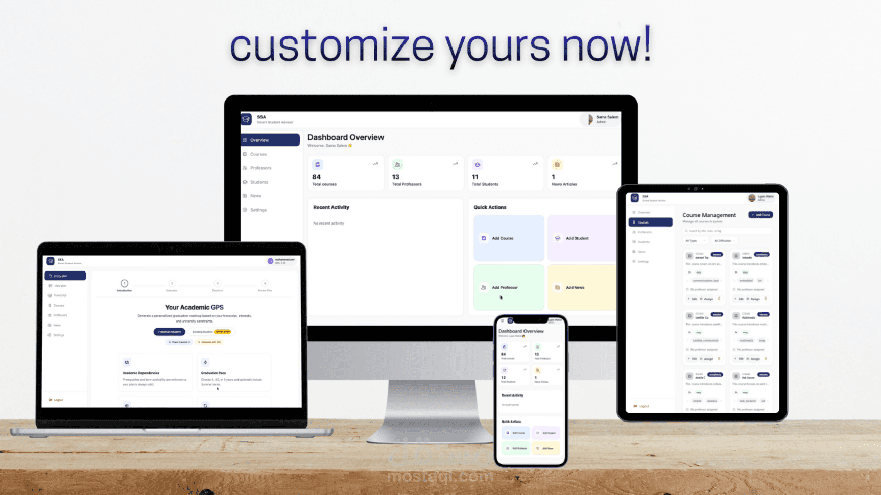 منصة لإدارة شؤون الطلاب جاهز للتخصيص لأي مؤسسة تعليمية