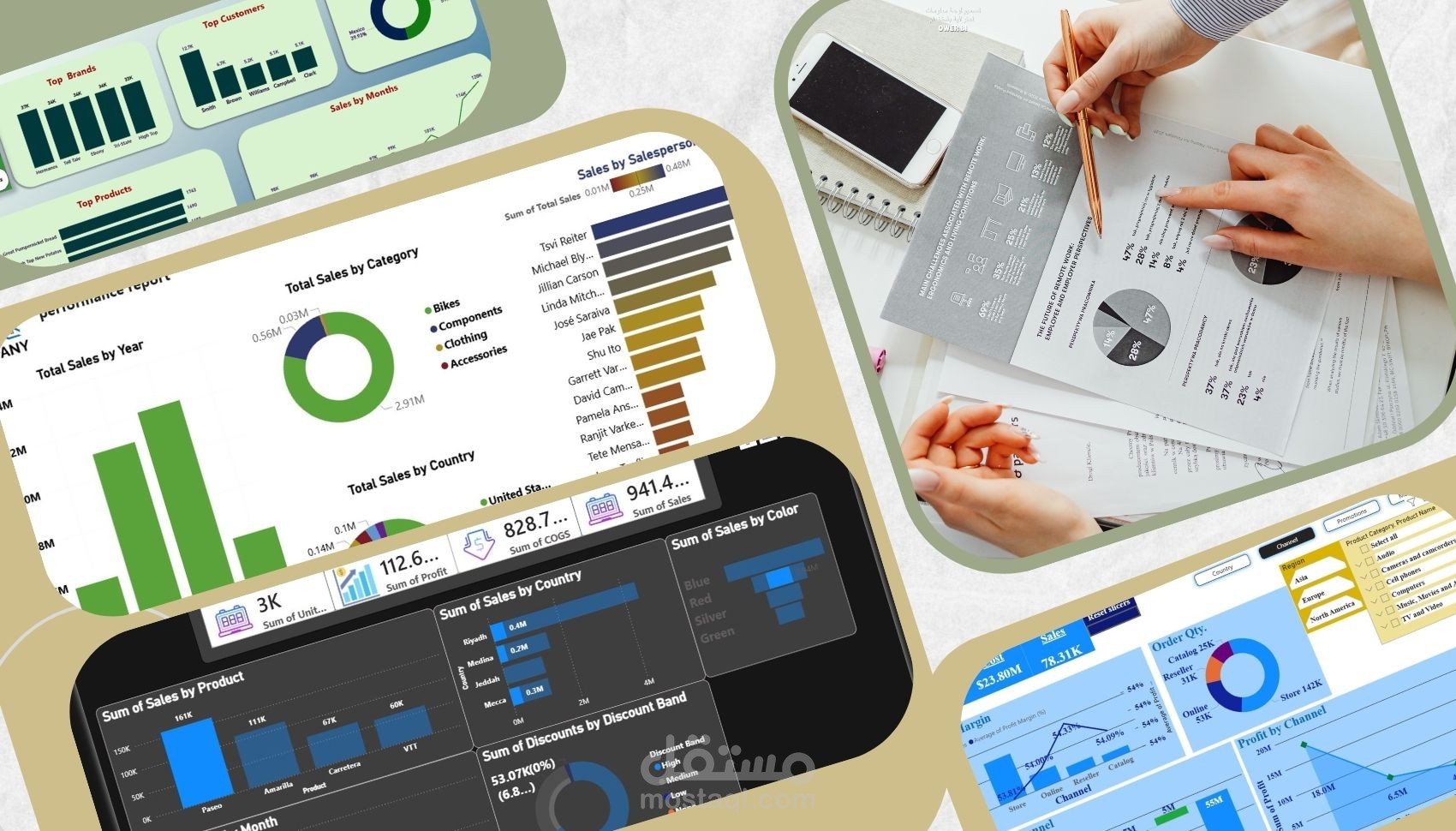 تصميم داشبورد Power BI احترافية لدعم اتخاذ القرار