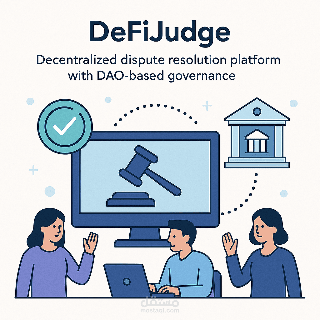 ️  ️ DeFi Judge - منصة تحكيم لامركزية مبتكرة للنزاعات الرقمية