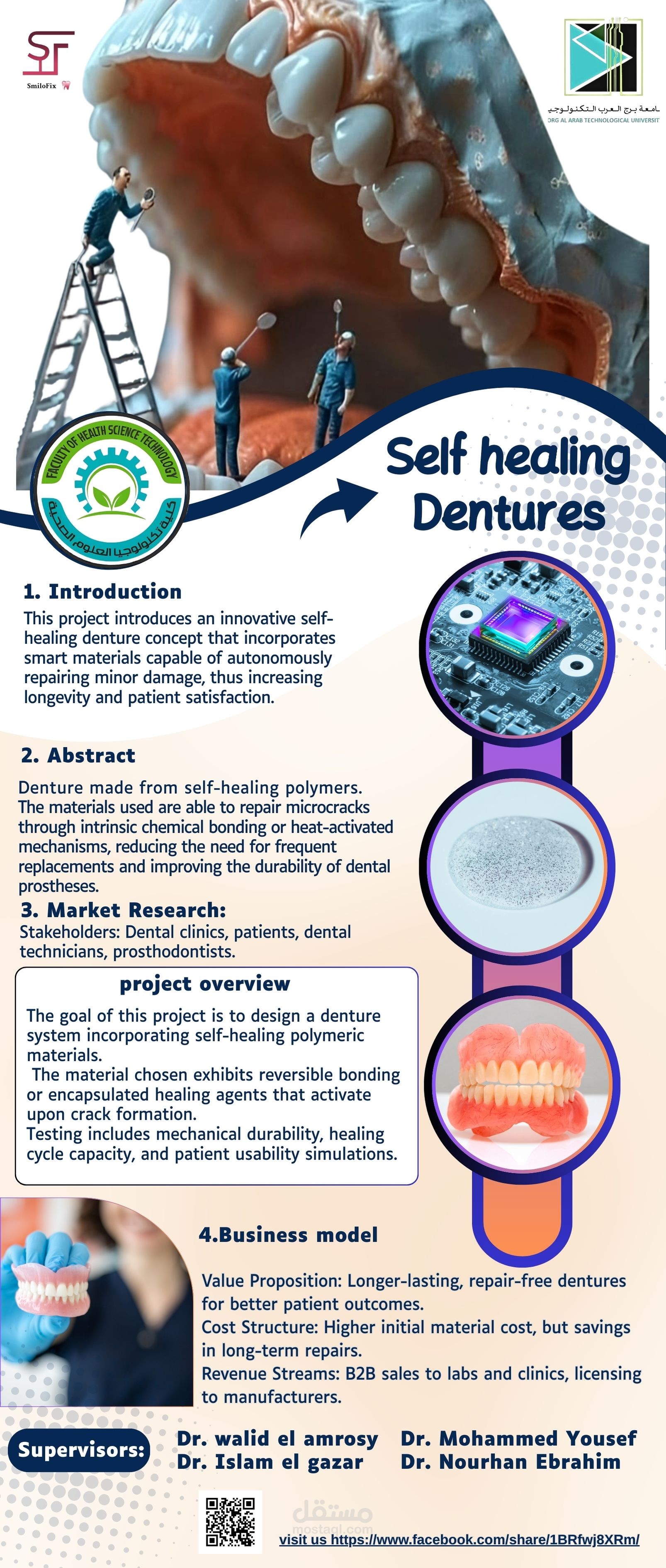تصميم رول اب ل مشروع تخرج طلبه جامعه طبيه