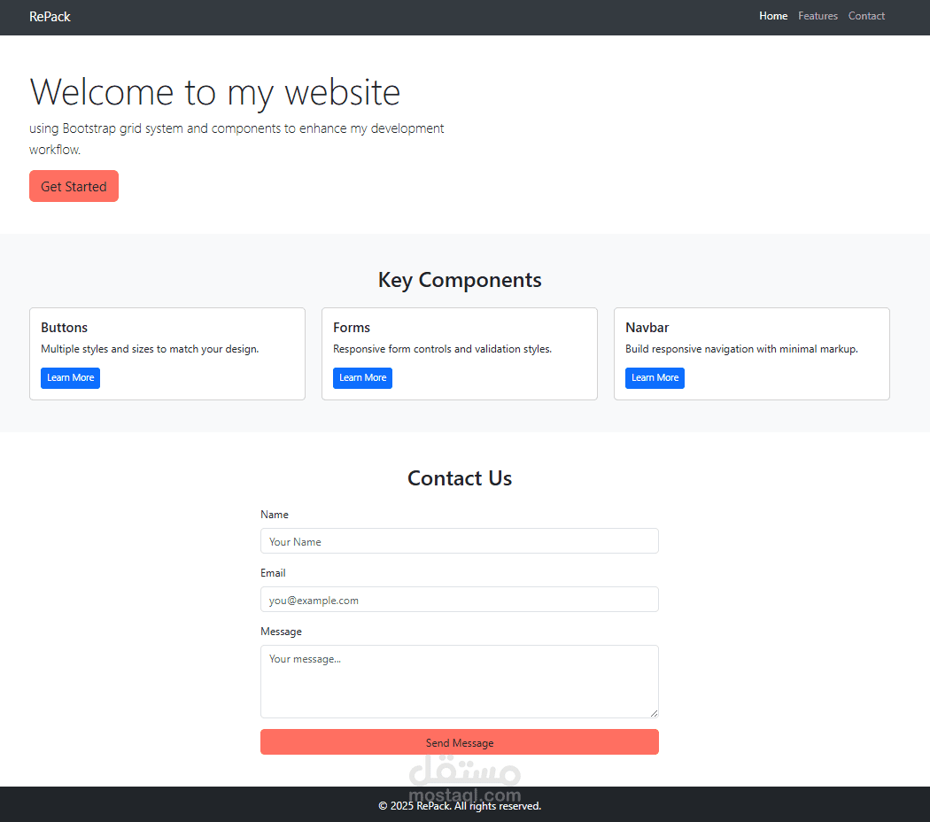 Bootstrap UI Showcase