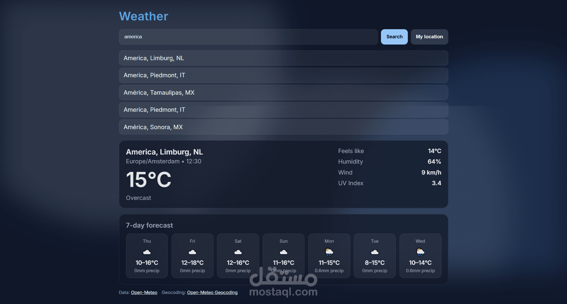 weather website