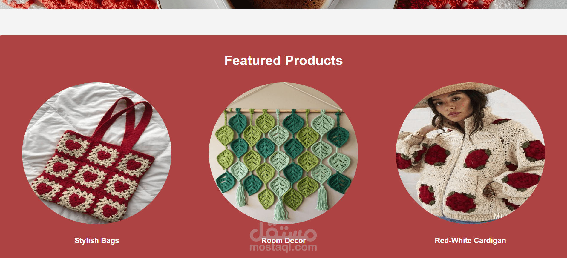 E-Commerce Website – Crochet Web Store