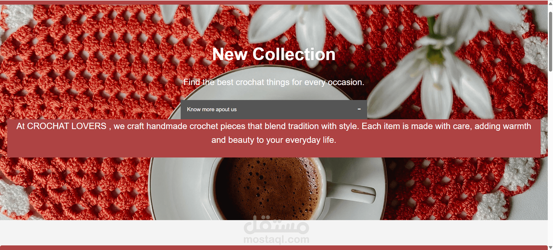 E-Commerce Website – Crochet Web Store