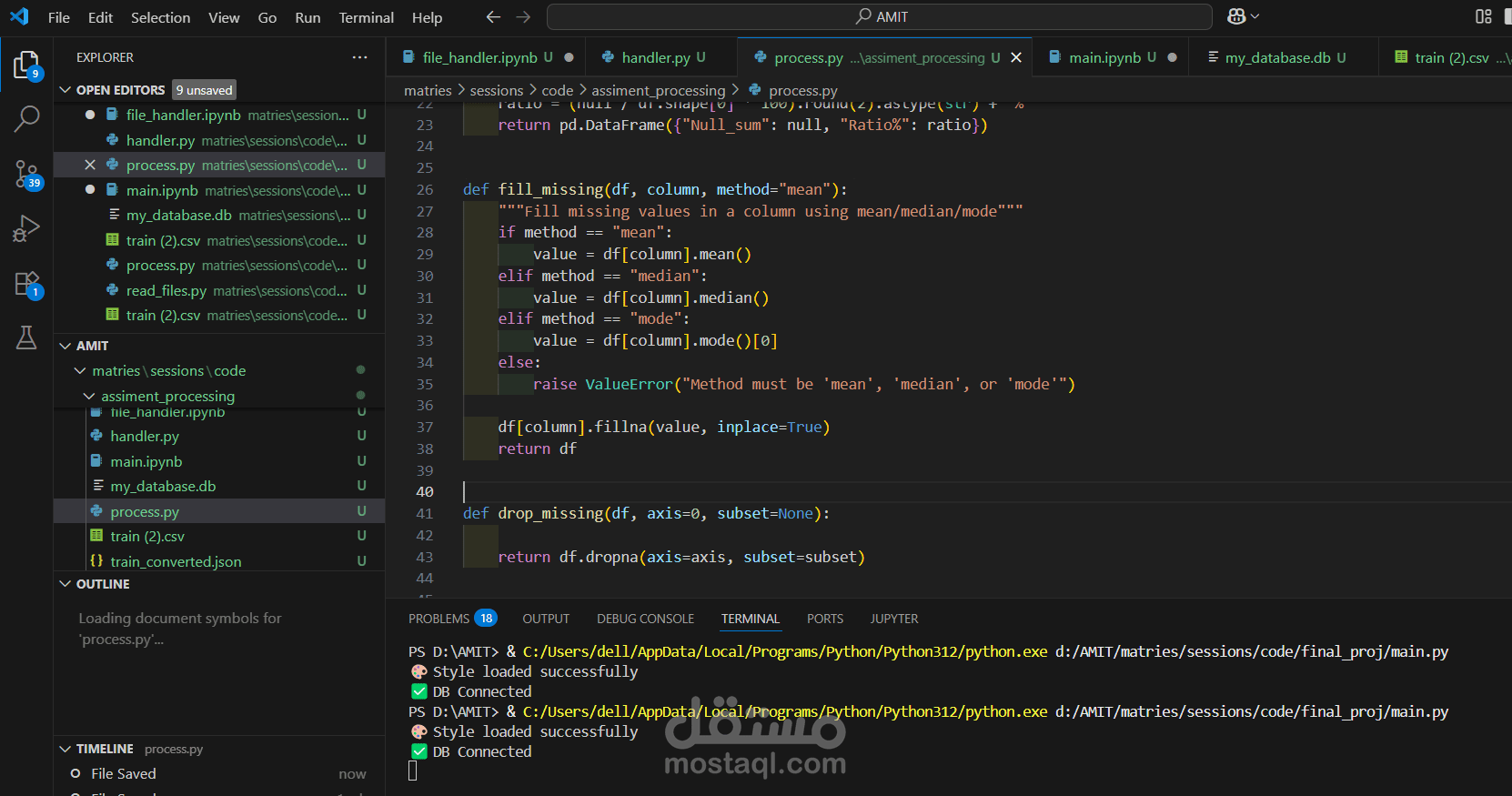 Data Analysis Basics – File Handling & Preprocessing with Python