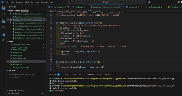 Data Analysis Basics – File Handling & Preprocessing with Python